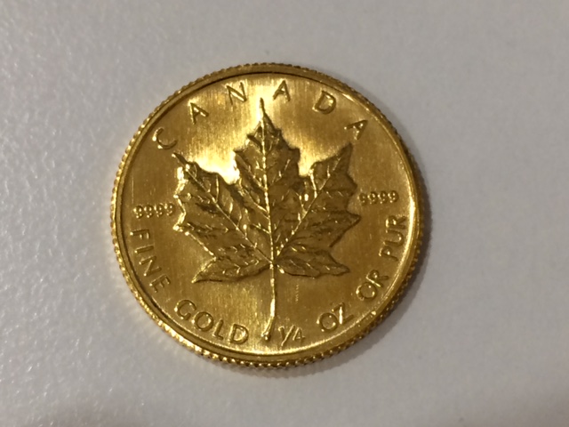 K24 メイプルリーフ金貨 1/4oz