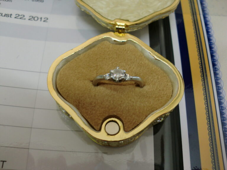 Pt900　リング ダイヤモンド 0.48Ct　メレーダイヤ 0.2Ct