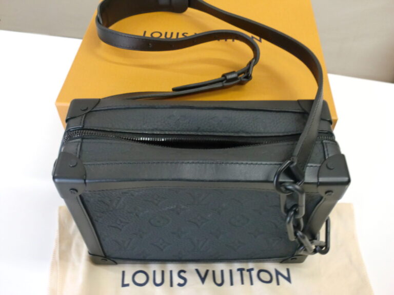 LOUIS VUITTON ルイヴィトン モノグラム ソフトトランク チェーン トリヨン ノワール ショルダーバッグ