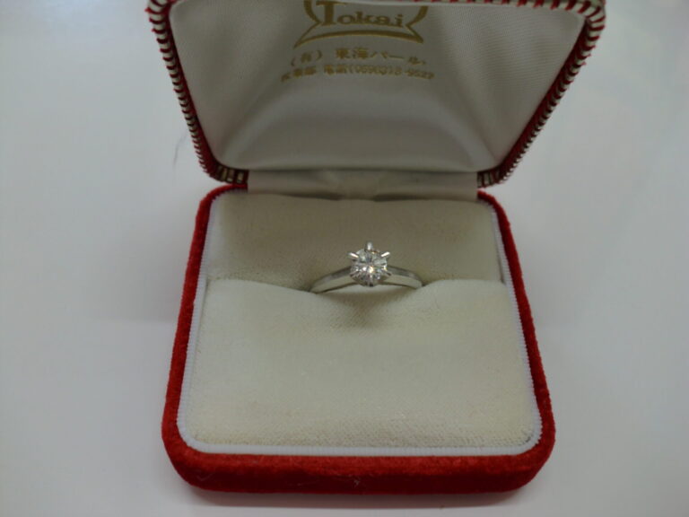 Pt850　リング　ダイヤ0.57Ct