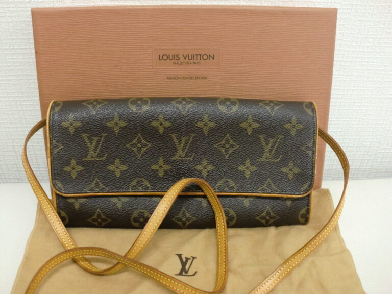 LOUIS VUITTON ルイ ヴィトン モノグラム ポシェットツインPM ショルダー ポーチ M51854