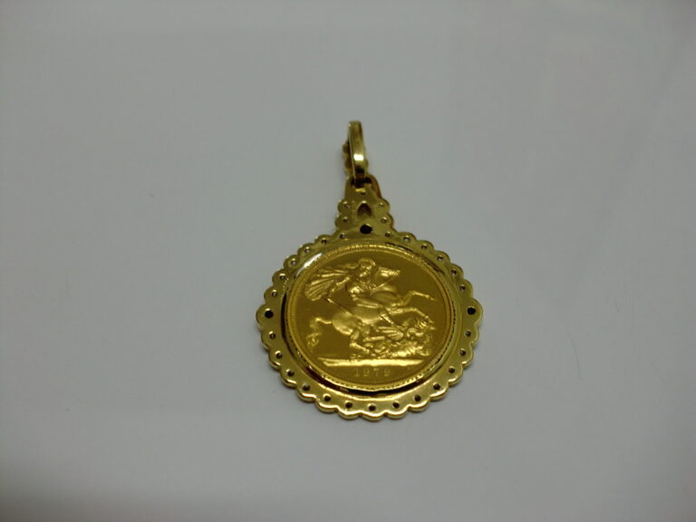 ソブリン金貨 1/4 OZ 枠K18