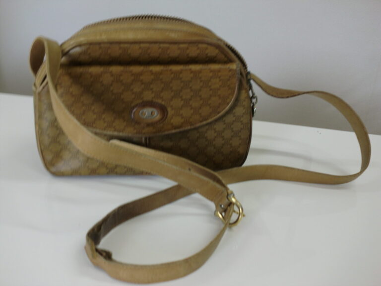 CELINE オールドセリーヌ マカダム柄 ショルダーバッグ