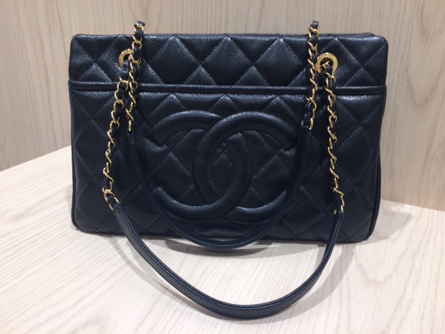 CHANEL シャネル キャビアスキン チェーンワンショルダーバッグ