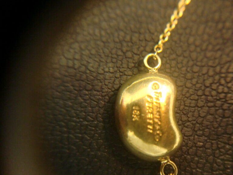 TIFFANY&CO. ティファニー 750YG ビーンズ ネックレス