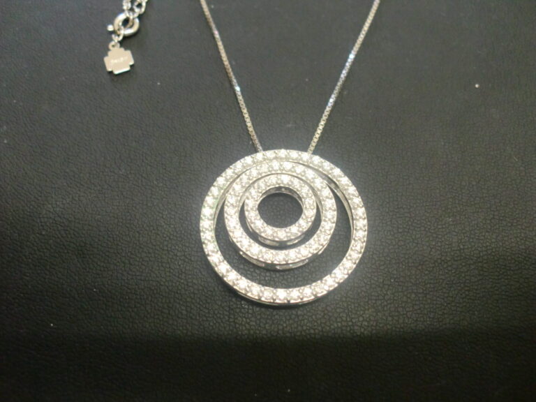 Pt850　ネックレス　メレーダイヤ1.5Ct