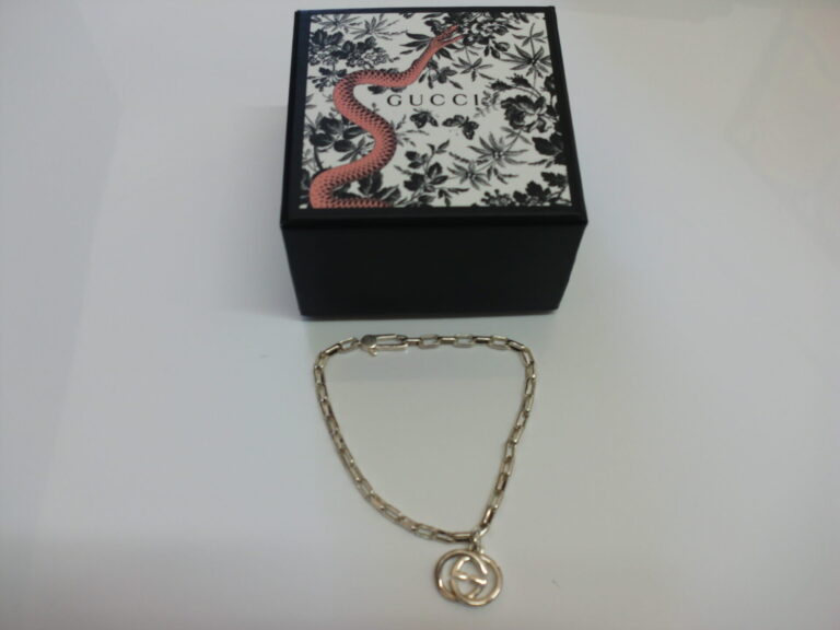 GUCCI グッチ SV925 GGロゴ インターロッキング ブレスレット