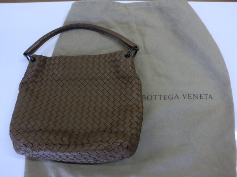 BOTTEGA VENETA ボッテガヴェネタ　イントレチャート ワンハンドルバッグ 茶系