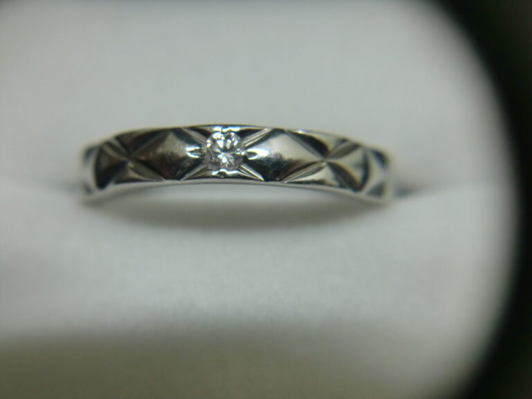 CHANEL シャネル マトラッセ ダイヤモンド Pt950 リング