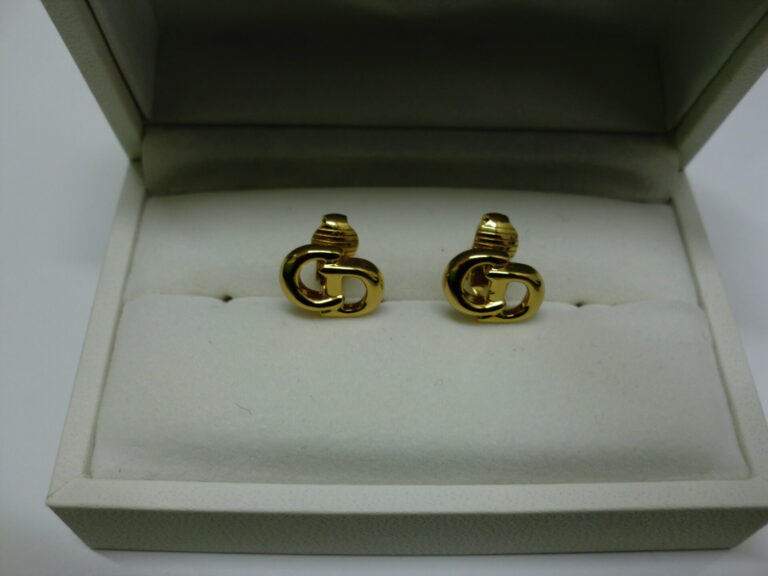 Christian Dior クリスチャン・ディオール CDイヤリング